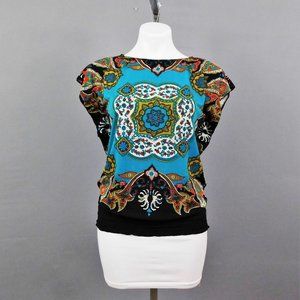 Madison Women Shirt‎ Blue Multicolor PP